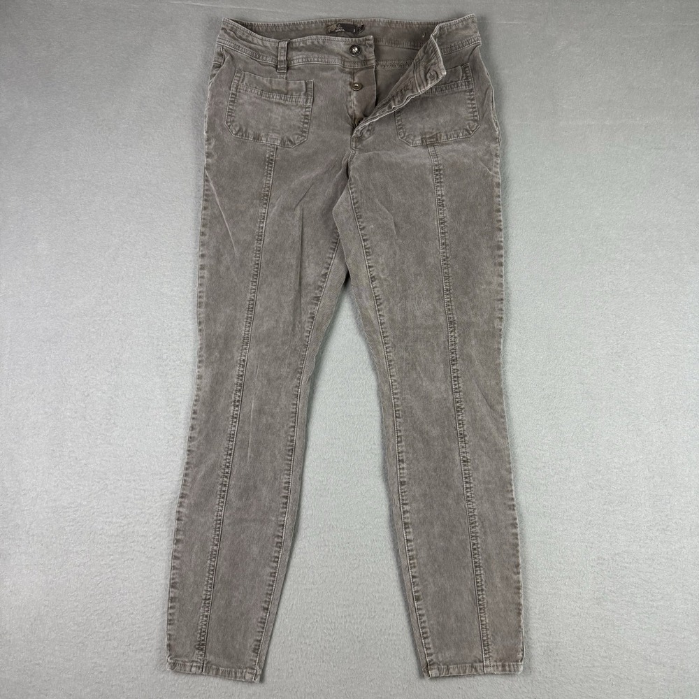 Prana Corduroy Front‎ Pockets Pants Womens Size 8/28  Faded Brown